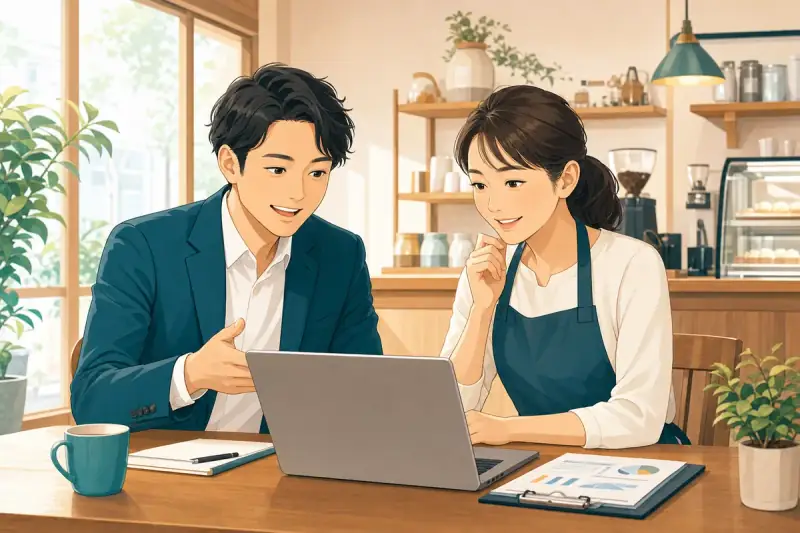 中小企業の相談に寄り添うイメージ