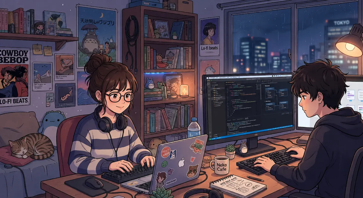 制作に向き合うサプライズゲートのメンバー